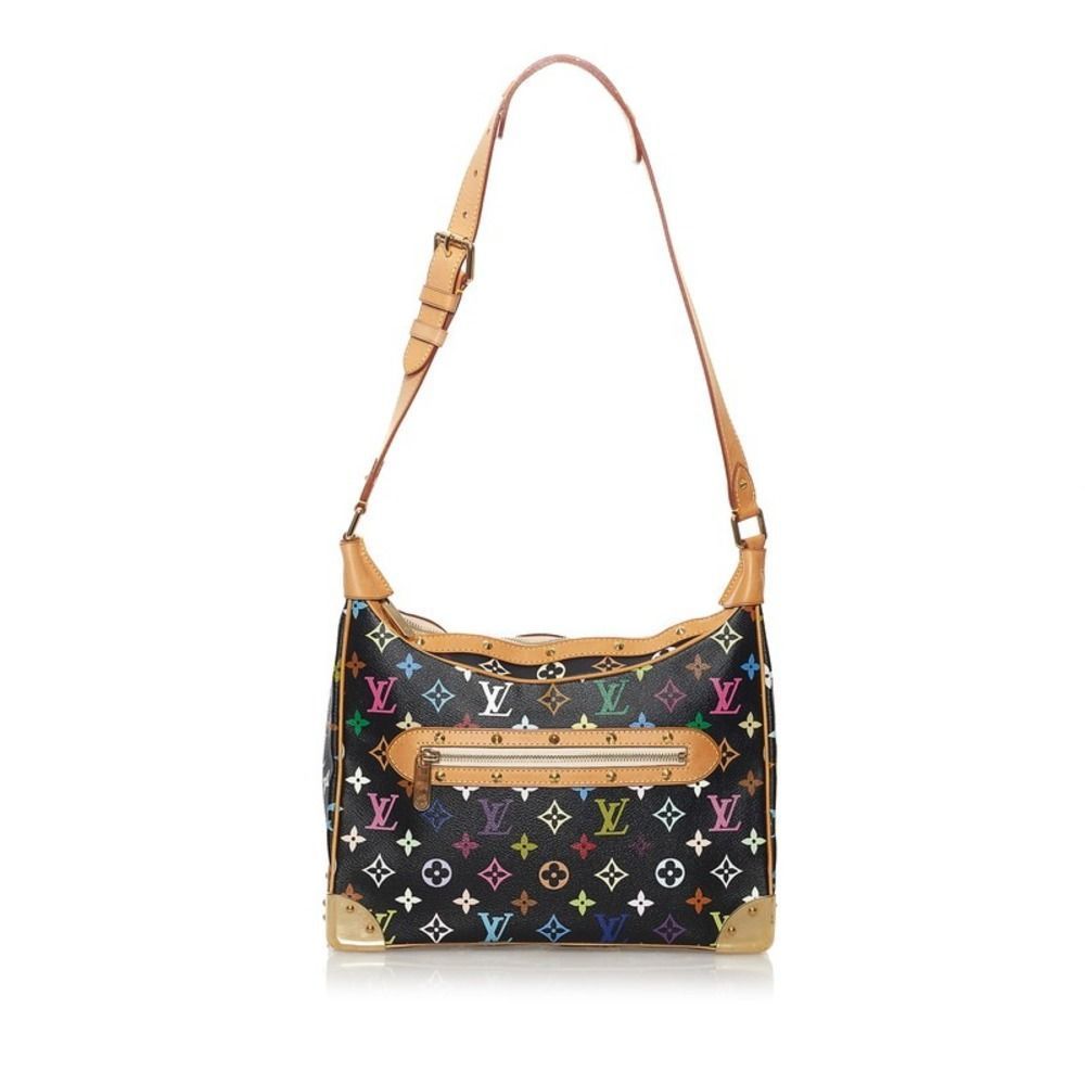 Louis Vuitton Monogram Multicolor Boulogne 30 Shoulder Bag Noir Black